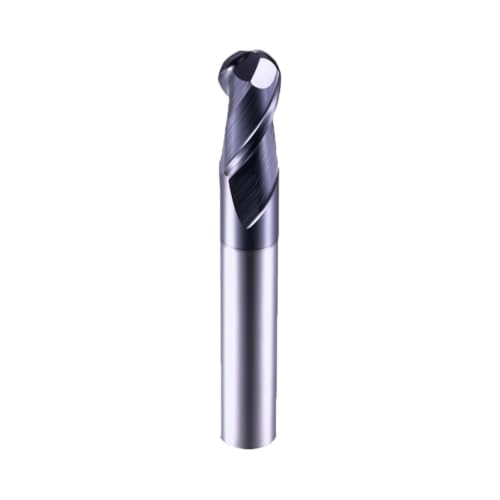 1 Stück Kugelschaftfräser 2F60C Nano-Beschichtung Hartstahl Gusseisen Messing Hartmetall-Werkzeug Wolfram-Fräser(R4X8X100L) von MIKFESPO