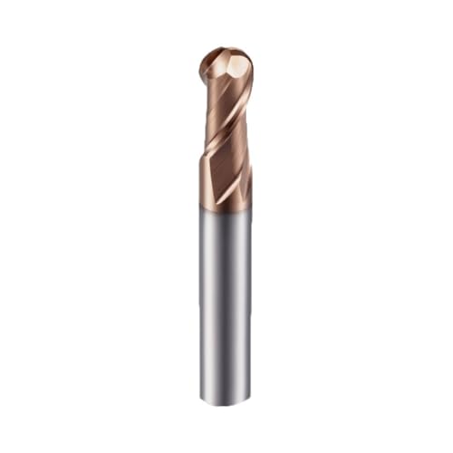 1 Stück Kugelschaftfräser 2F65C Nano-Beschichtung Hartstahl Gusseisen Messing Hartmetall-Werkzeug Wolfram-Fräser(R0.75X4X50L) von MIKFESPO