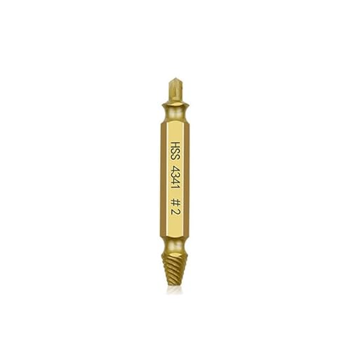 1 stücke Beschädigte Schraube Extractor Bohrer Stripped Gebrochene Schraube Bolzen Remover Extractor Leicht Nehmen Abriss Werkzeuge Holzbearbeitung(Gold 2) von MIKFESPO