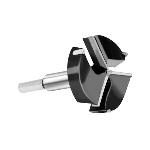 1 stücke Forstner Bohrer 3 Flöten Hartmetall Spitze 25mm-60mm Scharnier Bohrer Bit 63-65HRC Hohe Härte legierung Hand Werkzeuge Holz Auger Cutter(28mm) von MIKFESPO