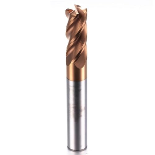 1 stücke HRC60 Schneiden 4 Flöte 0,5mm 1mm Fräsen Bearbeitung Wolfram Stahl Spirale Werkzeuge Fräser Runde ball Nase Ende Mühle(3R0.5x4Dx50L) von MIKFESPO
