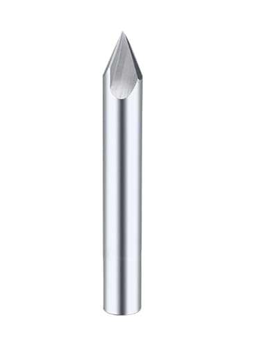 1 stücke Hartmetall Fase Fräser 60 90 120 Grad Wolfram Stahl Cnc Fräser V-förmigen Router Entgraten CNC anfasen Schaftfräser(Uncoated 2F 120,D4x50L) von MIKFESPO