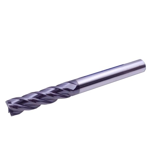 1 stücke Verlängern Schaftfräser 75L Schneiden HRC55 4 Flöte 4mm 6mm 10mm 12mm Legierung hartmetall Wolfram Stahl Fräser(10.0x10Dx100L) von MIKFESPO