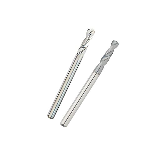 10 Stück 0,2–3 mm Hartmetall-Spiralbohrer, effizientes CNC-Werkzeug, Wolframstahlbohrer for Aluminium, Kupfer, Stahl, Edelstahl, Gusseisen(2.40mm) von MIKFESPO