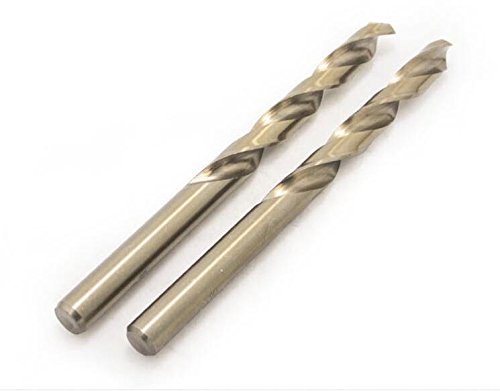 10 Stück 0,7/0,8/0,9/1,0/1,1/1,2/1,3/1,4/1,5/1,6/1,7/1,8/1,9/2,0–7 mm Material Kobalt-Edelstahl-Spiralbohrer mit geradem Schaft(5d2mm) von MIKFESPO