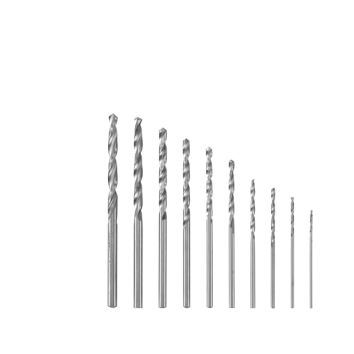 10 Stück 0,8 mm–3,0 mm HSS-Spiralbohrer for Epoxidharz-Schmuckherstellung, DIY-Holzhandwerkswerkzeuge von MIKFESPO
