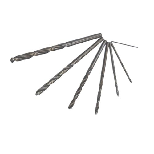 10 Stück 6 6,0 6,1 6,2 6,3 6,4 6,5 6,6 6,7 mm HSS-CO M35 Kobaltstahl Spiralbohrer mit geradem Schaft for Edelstahl(6.6mm) von MIKFESPO