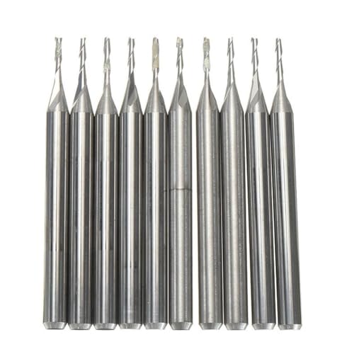 10-teiliges Fräser-Fräser-Set mit 2 Nuten, CNC-Hartmetall, 1 mm, 38 mm, Doppelschlitzfräser, 3D-Relief-Schnitzerei 10-teiliges Fräser-Fräser-Set mit 2 Nuten, CNC-Hartmetall, 1 mm, 38 mm, Doppelschlitzfräser, 3D-Relief-Schnitzerei von MIKFESPO