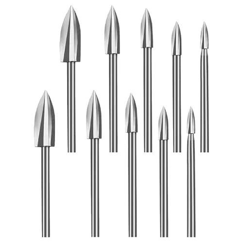 10Pcs Holz Carving Gravur Bohrer Schleifen Holzbearbeitung Dreh Werkzeuge for 3mm Schaft Holz Carving Bohren Werkzeug 10Pcs Holz Carving Gravur Bohrer Schleifen Holzbearbeitung Dreh Werkzeuge for 3mm Schaft Holz Carving Bohren Werkzeug von MIKFESPO