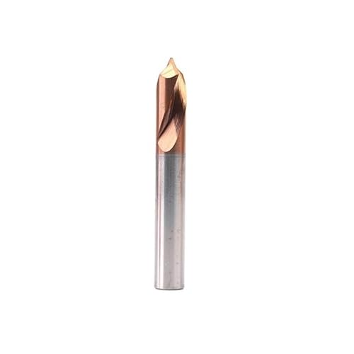 1PC HRC60 3MM 4MM 5MM 6MM 8MM 10MM 90 Grad Spot Bohrer for Bearbeitung Loch Bohrer Anfasen Werkzeuge Wolfram Hartmetall Stahl(60°Uncoated,12MMX75L) von MIKFESPO