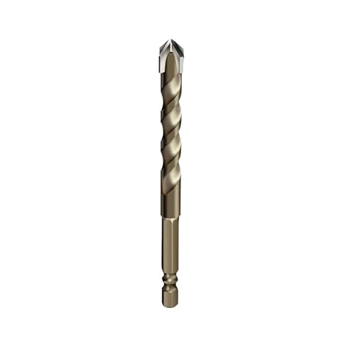 1pc Fliesen Bohrer Hex Schaft Kreuz Overlord Bit Vier-klinge Schock Bit for Glas Beton Keramik Loch Opener ziegel Bohren Werkzeuge(6mm) von MIKFESPO