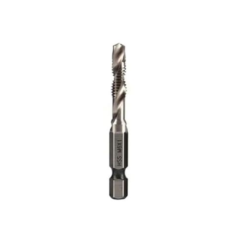 1pc Gewindebohrer Bit Hex Schaft HSS 4341 Schraube Gewinde Metrisches Gewindebohrer Bit Schraube Maschine Verbindung Gewindebohrer 4 M5 m6 M8 M10 Hand Werkzeuge(M5) von MIKFESPO