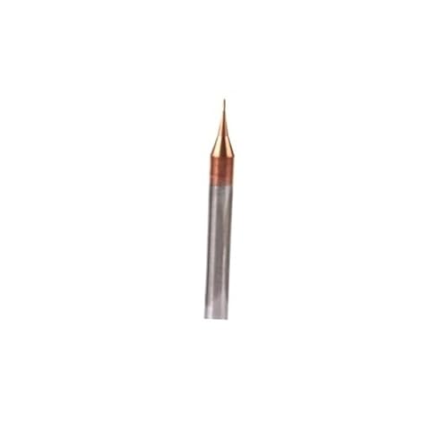 1pc HRC60 0,5mm 0,6mm 0,7mm 0,8mm 0,9mm Micro End Mill2Flutes Solide Hartmetall CNC fräser Werkzeuge(HRC60 R0.2X50L) von MIKFESPO