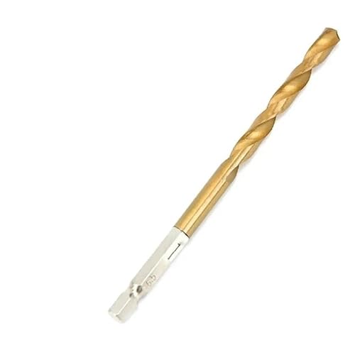 1pc HSS High Speed ​​Stahl Bohrer 1/4 Sechskantschaft Ersatz Sechskantgriff Stahl Titanbeschichtetes Holzbearbeitungswerkzeug 1,5mm-6,5mm(4.0mm) von MIKFESPO