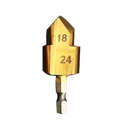 1pc Wasser Rohr Expansion Bohrer Stanzen Werkzeug 6,35mm Hex Schaft HSS Bohrer Bits for Klempner Reparatur Power werkzeuge Zubehör(E) von MIKFESPO