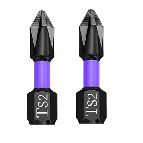 2PCS PH2 Magnetische Kreuz Schraubendreher Charge Kopf 25-150mm 62HRC Nicht-Slip Legierung Stahl Schlagbohrer bits for Metall Holz(90mm) von MIKFESPO