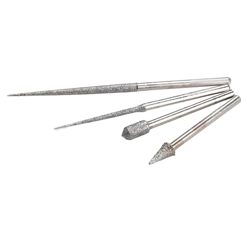 4 stücke 3mm Schaft Carving Nadel Schleifen Stange Bohrer Diamanten Gravur Bohren Diamanten Spitze Reibahle Nadel Rotary Power Werkzeug von MIKFESPO