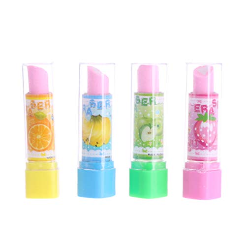 MIKI-Z Radiergummi im Lippenstift-Stil, für Büro, Schreibwaren, Geschenk, Spielzeug von MIKI-Z