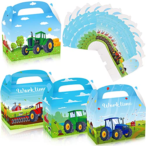 MIKIMIQI 12 Stück Traktor-Party-Geschenkboxen, Bauernhof-Traktor-Party-Dekorationen, Traktor, Geburtstagsgeschenkboxen, Geburtstagsparty-Dekorationen, Traktor-Thementaschen für Babypartys, MIKIMIQI 12 Stück Traktor-Party-Geschenkboxen, Bauernhof-Traktor-Party-Dekorationen, Traktor, Geburtstagsgeschenkboxen, Geburtstagsparty-Dekorationen, Traktor-Thementaschen für Babypartys, von MIKIMIQI