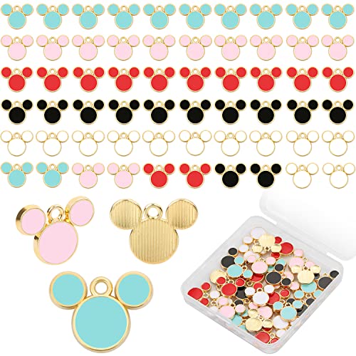 MIKIMIQI Maus-Anhänger in 5 Farben, 60 Stück, Mauskopf-Anhänger, bunte Acryl-Maus-Perlen für Frauen, DIY-Schmuckherstellung, Basteln, Cartoon-Maus, Schlüsselanhänger mit Box, Mehrfarbig, Small MIKIMIQI Maus-Anhänger in 5 Farben, 60 Stück, Mauskopf-Anhänger, bunte Acryl-Maus-Perlen für Frauen, DIY-Schmuckherstellung, Basteln, Cartoon-Maus, Schlüsselanhänger mit Box, Mehrfarbig, Small von MIKIMIQI
