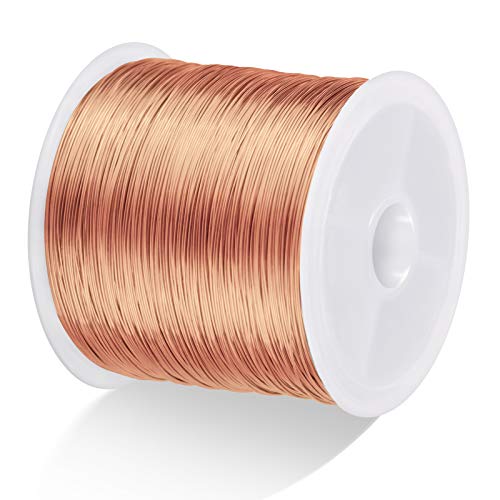 MIKIMIQI Schmuckdraht, 0,4 mm x 100 m, anlaufgeschützt, Kupfer, 0,4 mm x 100 m, Rotgold MIKIMIQI Schmuckdraht, 0,4 mm x 100 m, anlaufgeschützt, Kupfer, 0,4 mm x 100 m, Rotgold von MIKIMIQI