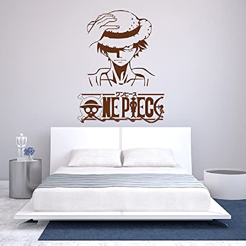 Wandtattoo manga wandaufkleber, wandsticker aufkleber，Anime One Piece Kinderzimmer Jungen Schlafzimmer Hintergrund Wand Schwarz-70*110cm von MIKUAJ