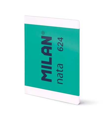 MILAN® Notizbuch A4, geleimt, weißes Papier, 48 Blatt nata®, grün von MILAN
