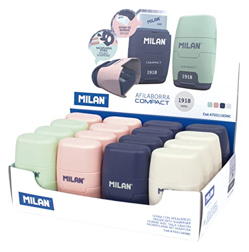 MILAN 1918 Series Compact 16 Display Box, Blau, Grün, Navy, Pink, Weiß von MILAN
