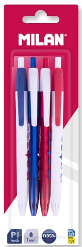 MILAN Blister mit 4 Kugelschreibern P1, blaue Tinte, MILAN Nata 624 MILAN Blister mit 4 Kugelschreibern P1, blaue Tinte, MILAN Nata 624 von MILAN