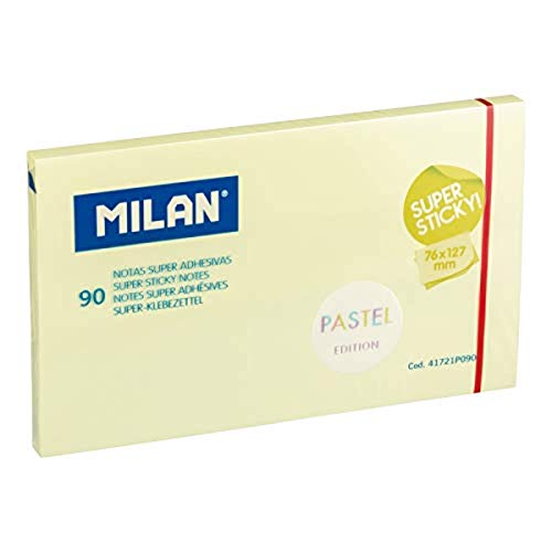 MILAN Block 90 Blatt super selbstklebend gelb Pastel 76 x 127 mm MILAN Block 90 Blatt super selbstklebend gelb Pastel 76 x 127 mm von MILAN