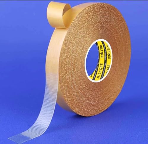 MILEQEE 1 Stück doppelseitiges Gewebeband,15mmx20m,hohe Haftkraft,starkes und robustes Teppichband,langlebiges Klebeband,Mehrzweck-Klebeband,einfaches Entfernen ohne Rückstände,leicht von abreißbar MILEQEE 1 Stück doppelseitiges Gewebeband,15mmx20m,hohe Haftkraft,starkes und robustes Teppichband,langlebiges Klebeband,Mehrzweck-Klebeband,einfaches Entfernen ohne Rückstände,leicht von abreißbar von MILEQEE