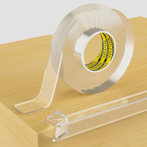 MILEQEE Clear Edge Protector Strip, 25mm×3m, Scharfe Kante Wrap Cover Tape, selbstklebend Schutz Stoßfänger Guards für Schrank Tür Schreibtisch Glas Tisch Bett Möbel, Küche Arbeitsplatte, wasserdicht MILEQEE Clear Edge Protector Strip, 25mm×3m, Scharfe Kante Wrap Cover Tape, selbstklebend Schutz Stoßfänger Guards für Schrank Tür Schreibtisch Glas Tisch Bett Möbel, Küche Arbeitsplatte, wasserdicht von MILEQEE