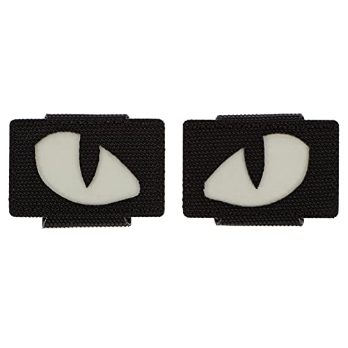 2st Cat-eye- Patch Aufnähen Katzenauge-aufkleber Applikation Nähen Augen Reflektierender Patch Reflektierende Tigeraugenklappe Rucksack-patch Nylon Nachts Jeans von Milisten