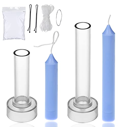 Kegelkerzenform-Set, 2 Stumpenkerzen, ideal für die Herstellung von Notfall-Kerzen, Glockenkerzen, Tischkerzen, 1 Bleidraht, ein Formversiegeler und 2 Kerzendocht-Clips im Lieferumfang enthalten. Kegelkerzenform-Set, 2 Stumpenkerzen, ideal für die Herstellung von Notfall-Kerzen, Glockenkerzen, Tischkerzen, 1 Bleidraht, ein Formversiegeler und 2 Kerzendocht-Clips im Lieferumfang enthalten. von MILIVIXAY