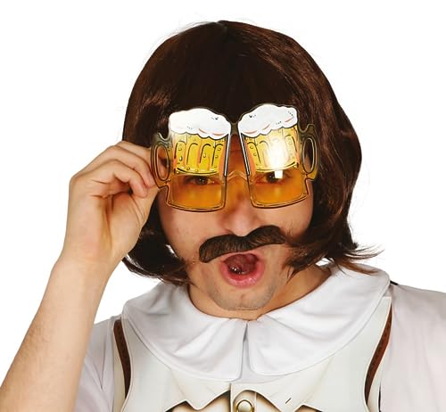 MIMIKRY Bier Brille More Beer Gelb Kostüm Zubehör JGA Party Junggesellenabschied Bierkrug von MIMIKRY