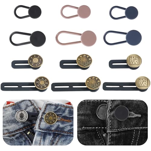 MIMIROOM Pack of 12 trouser waistband extension,Waistband Extension, Adjustable Trouser Button Extension,Trousers Button Extension for Men and Women Jeans,for jeans, trousers for jeans, trousers MIMIROOM Pack of 12 trouser waistband extension,Waistband Extension, Adjustable Trouser Button Extension,Trousers Button Extension for Men and Women Jeans,for jeans, trousers for jeans, trousers von MIMIROOM