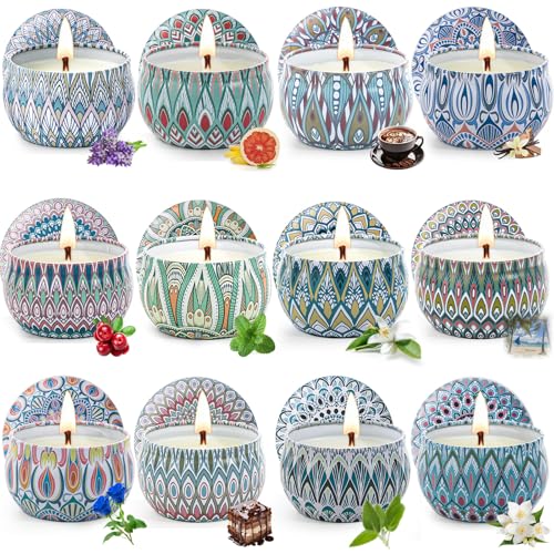 Duftkerzen-Geschenk-Set, Aromatherapie-Kerzen für Frauen, Kerzen für Zuhause, 300 Stunden lange Brenndauer, Sojawachskerzen-Set, Geschenke für Mutter, Frauen, Spa, Geburtstag, Jahrestag, Duftkerzen-Geschenk-Set, Aromatherapie-Kerzen für Frauen, Kerzen für Zuhause, 300 Stunden lange Brenndauer, Sojawachskerzen-Set, Geschenke für Mutter, Frauen, Spa, Geburtstag, Jahrestag, von MIMURHYL