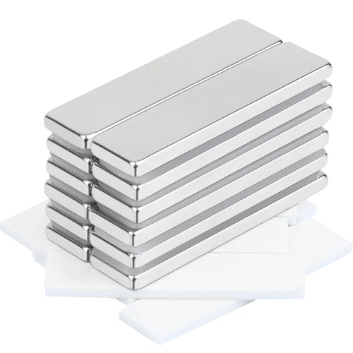 MIN CI 12 Stück Neodym Magnete Extra Stark 40x10x3mm Magnete zum Kleben Lang Magnet Selbstklebend Flach Magnet Stark Groß Klebemagnete MIN CI 12 Stück Neodym Magnete Extra Stark 40x10x3mm Magnete zum Kleben Lang Magnet Selbstklebend Flach Magnet Stark Groß Klebemagnete von MIN CI