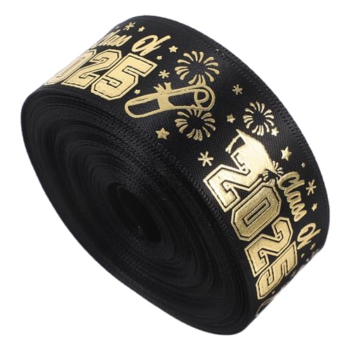 MINAOLULUS 1 Rolle Geschenkband Abschlussband Dekoration Geschenkband Dekorative Bänder Für Das Klassenzimmer Abschlussfeier Band Abschlussfeier Dekorationen Polyester von MINAOLULUS
