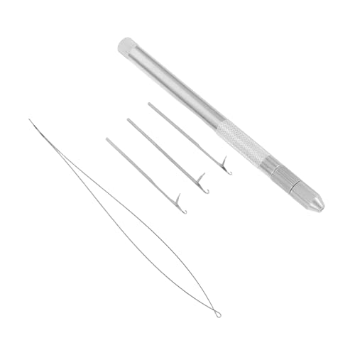MINAOLULUS 1 Satz Haarverlängerung häkeln Haarverlängerungsschleifennadel Häkelnadel zur Haarverlängerung Haarverlängerungsset Werkzeug für Haarverlängerungen Edelstahl Silver MINAOLULUS 1 Satz Haarverlängerung häkeln Haarverlängerungsschleifennadel Häkelnadel zur Haarverlängerung Haarverlängerungsset Werkzeug für Haarverlängerungen Edelstahl Silver von MINAOLULUS