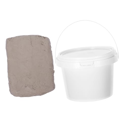 MINAOLULUS 1 Satz Luftgetrockneter Ton Modelliermasse an der Luft trocknen lassen Ton formen Töpferton für Formmasse zum Bildhauen Air Clay für Erwachsene Kaolin Weiß von MINAOLULUS