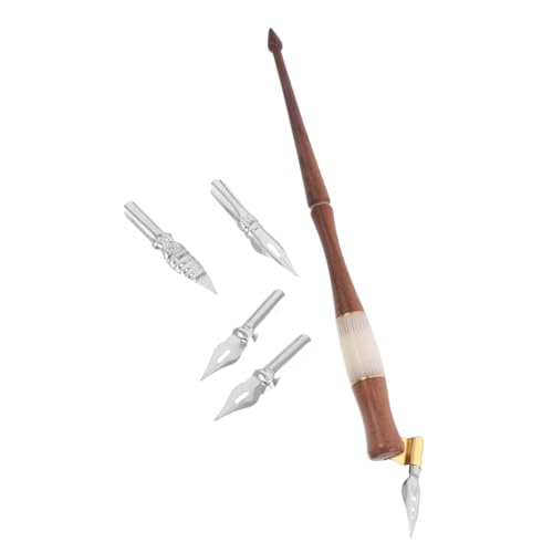 MINAOLULUS 1 Satz Retro Solid Wood Kalligraphie Pen Kalligraphiestifte für Anfänger Malenstift Line-Art-Stift Tauchstift Füllfederhalter eintauchen Dip-Stifte Holz MINAOLULUS 1 Satz Retro Solid Wood Kalligraphie Pen Kalligraphiestifte für Anfänger Malenstift Line-Art-Stift Tauchstift Füllfederhalter eintauchen Dip-Stifte Holz von MINAOLULUS