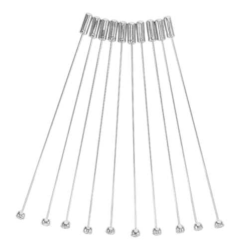 MINAOLULUS 10 Stück Anstecknadeln: Broschen Mit Stopper, Handgefertigter Schmuck, DIY-bastelnadeln Für Blumenarrangements, Broschen, Schals, Hüte, Corsage, 96 Mm MINAOLULUS 10 Stück Anstecknadeln: Broschen Mit Stopper, Handgefertigter Schmuck, DIY-bastelnadeln Für Blumenarrangements, Broschen, Schals, Hüte, Corsage, 96 Mm von MINAOLULUS