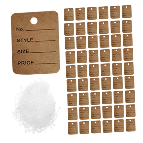 MINAOLULUS 1000 Stück Hängende Tags Warenanhänger Tags Für Kleidung Preisetikett Tag Preisschild Warenetiketten Beschreibbares Etikettenetikett Kleidungsetikett Papier Khaki MINAOLULUS 1000 Stück Hängende Tags Warenanhänger Tags Für Kleidung Preisetikett Tag Preisschild Warenetiketten Beschreibbares Etikettenetikett Kleidungsetikett Papier Khaki von MINAOLULUS