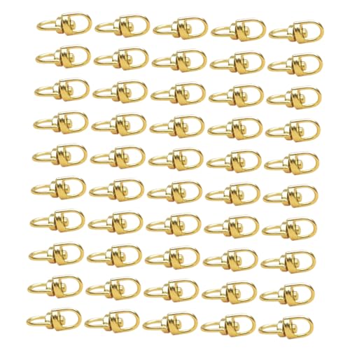 MINAOLULUS 100Stücke Drehbare Schlüsselring Haken Heavy Duty Schnallen für DIY Projekte Hundehalsband Leine und Kunsthandwerk Korrosionsbeständig und Einfach zu Installieren MINAOLULUS 100Stücke Drehbare Schlüsselring Haken Heavy Duty Schnallen für DIY Projekte Hundehalsband Leine und Kunsthandwerk Korrosionsbeständig und Einfach zu Installieren von MINAOLULUS