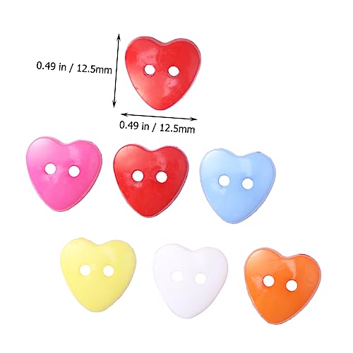 MINAOLULUS 100Stücke Herzformige Bastelknöpfe Harz Zufälligen Farben für Scrapbooking DIY Projekte und Schmuckherstellung MINAOLULUS 100Stücke Herzformige Bastelknöpfe Harz Zufälligen Farben für Scrapbooking DIY Projekte und Schmuckherstellung von MINAOLULUS