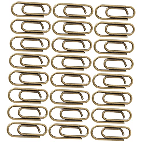 MINAOLULUS 100Stücke Metall Papierclips Büroklammern für Schule und Büro Dekorative Clips aus Hochwertigem Metall Starke Klemmkraft Vielseitig Einsetzbar für Dokumente Fotos von MINAOLULUS