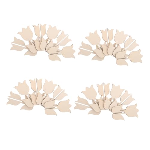 MINAOLULUS 12 Sätze Hölzerne Tulpe hängen Scheiben Tulips Craft Kit Dekorationen für Tulpenpartys Frühlingsblumenausschnitte Blumenornament-Bastelsets Holz Beige MINAOLULUS 12 Sätze Hölzerne Tulpe hängen Scheiben Tulips Craft Kit Dekorationen für Tulpenpartys Frühlingsblumenausschnitte Blumenornament-Bastelsets Holz Beige von MINAOLULUS