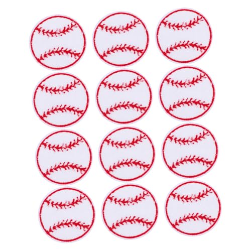 MINAOLULUS 12 Stück Baseball -Stoffetiketten Baseball Patches zum Aufbügeln gestickte Aufnäher dekorative Fellflecken Flicken aufnähen Rucksack-Patches Handtuchstickerei MINAOLULUS 12 Stück Baseball -Stoffetiketten Baseball Patches zum Aufbügeln gestickte Aufnäher dekorative Fellflecken Flicken aufnähen Rucksack-Patches Handtuchstickerei von MINAOLULUS