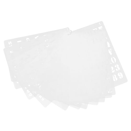MINAOLULUS 12Stücke Teiliges Schablonen für Wiederverwendbar Langlebigem Pet Material für Holzmalerei und DIY Dekoration Möglichkeiten von MINAOLULUS